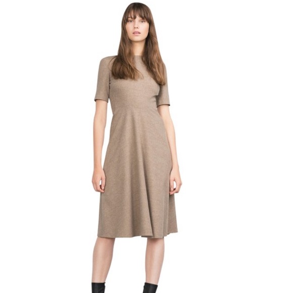 zara camel dress